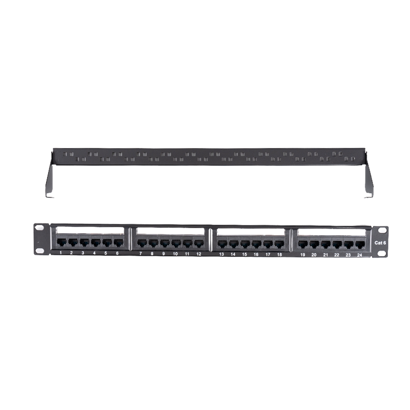 CAT5E/CAT6/CAT6A Unshielded 24-Port Patch Panel